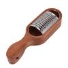 Wooden Handle Cheese Grater Manual Cheese Shredder with Storage Space Handheld Kitchen Grater for Lemon Chocolate