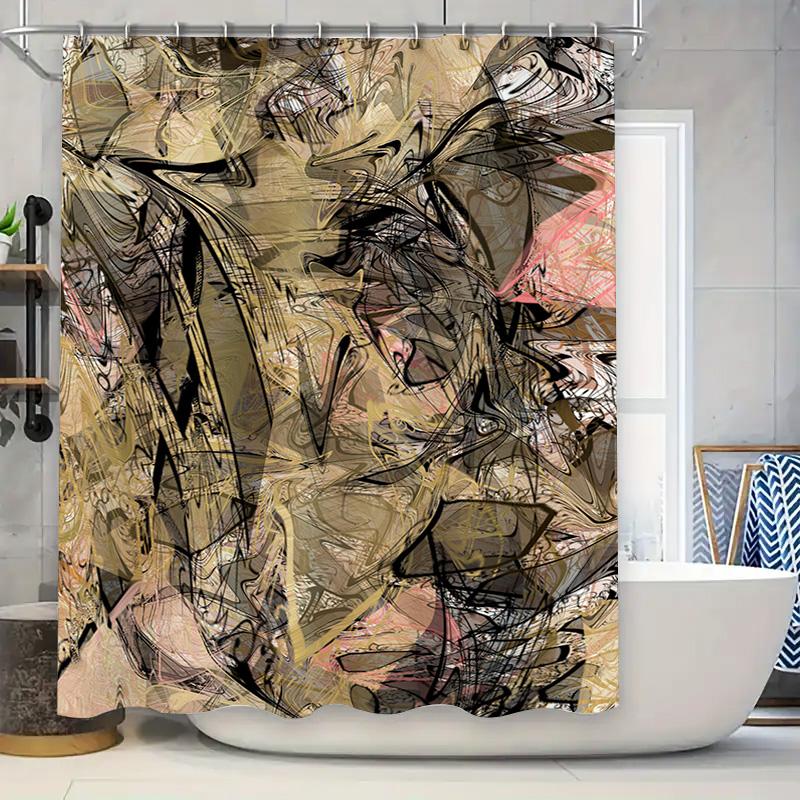 

Luxury Red Tufted Leather Shower Curtain Waterproof Home Decor Bathroom Accessories Bathtub Cover Size Customizable W60H190(CM)-1 Pcs