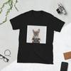 Funny Beautiful Bad Dog Mugshot (CUTE FRENCH BULLDOG) Black Unisex T-Shirt
