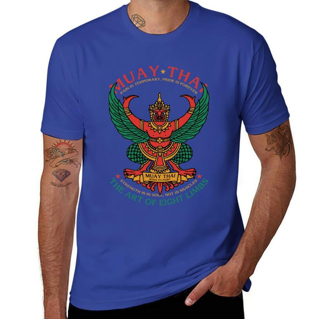 Muay Thai Sak Yant Garuda T-shirt snabbtorkande anpassad design din egen animekläder sommar 2025 herrskjortor grafisk t-shirt