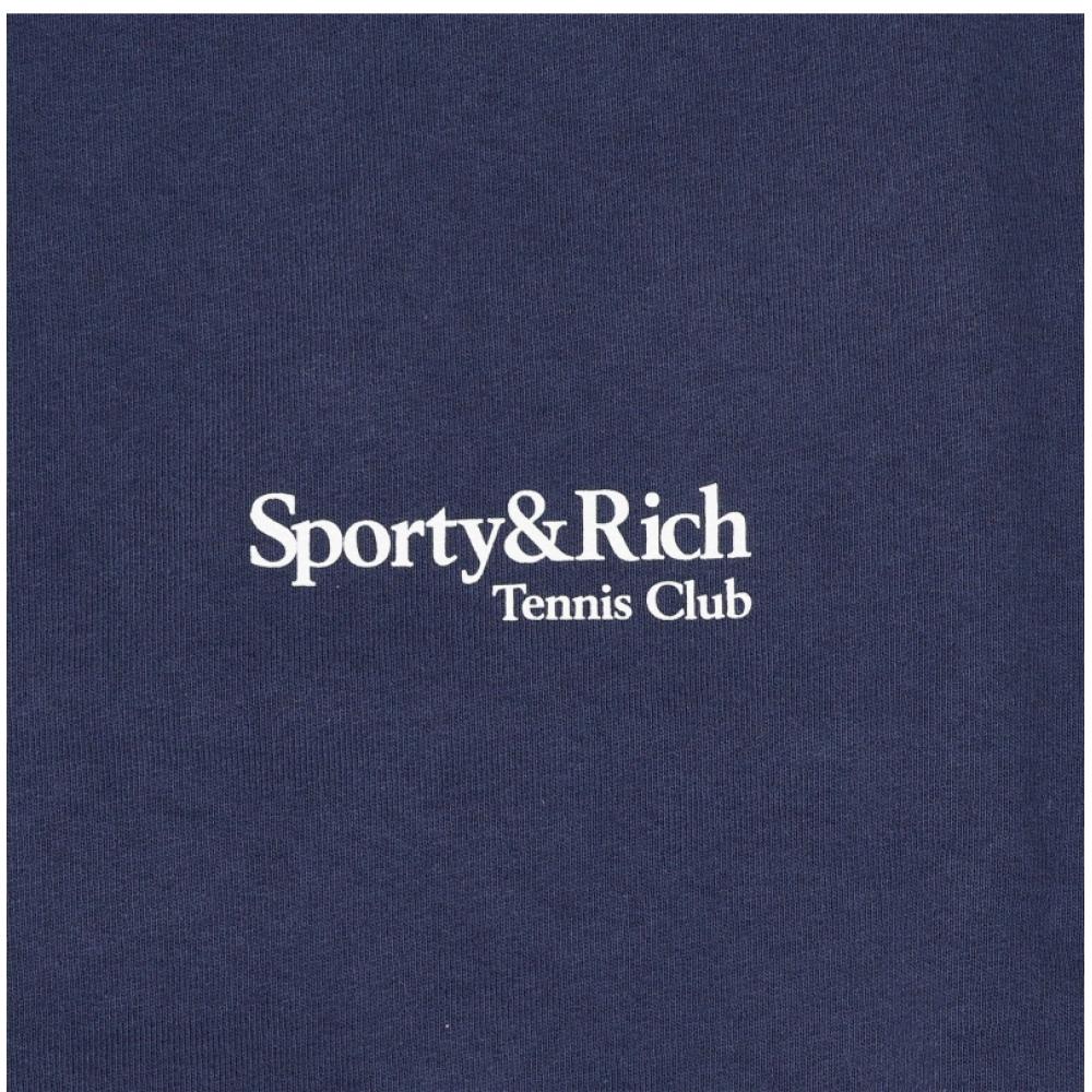 Sporty Rich Unisex Sweatshirt Play Tennis Dark Navy St071621425bl106