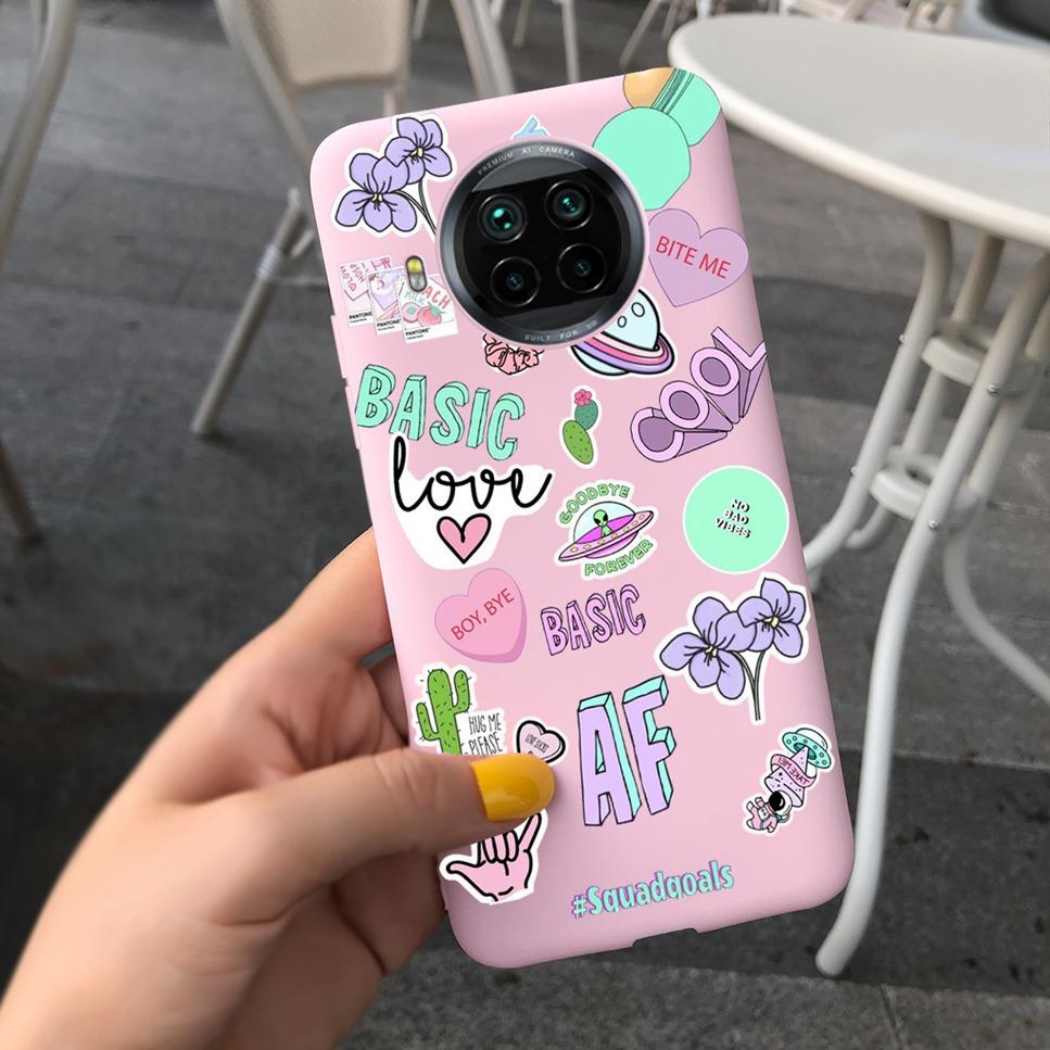 ForXiaomi Mi 10T Lite Case Cute Cartoon Cat Painted TPU Silicone Back Cover For Xiaomi Mi 10T Lite 5G 10Tlite Phone Case Funda
