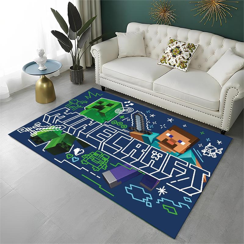 

Classic S-Sandbox Cartoon Pixel Bulding Game Carpet Rug for Playroom Bedroom Living Room Sofa Home Decor,kid Area Rug Non-slip 40x60cm