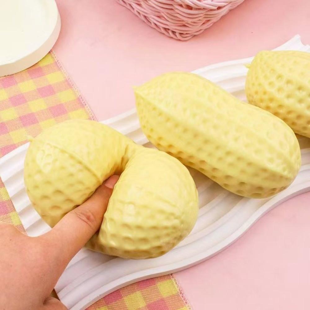 Creative DIY Assembly Slow Rebound Simulated Peanut Squishy Toy Stress Relief Soft Decompression Toy Squeeze Fidget Toy Party Favors Gift Present