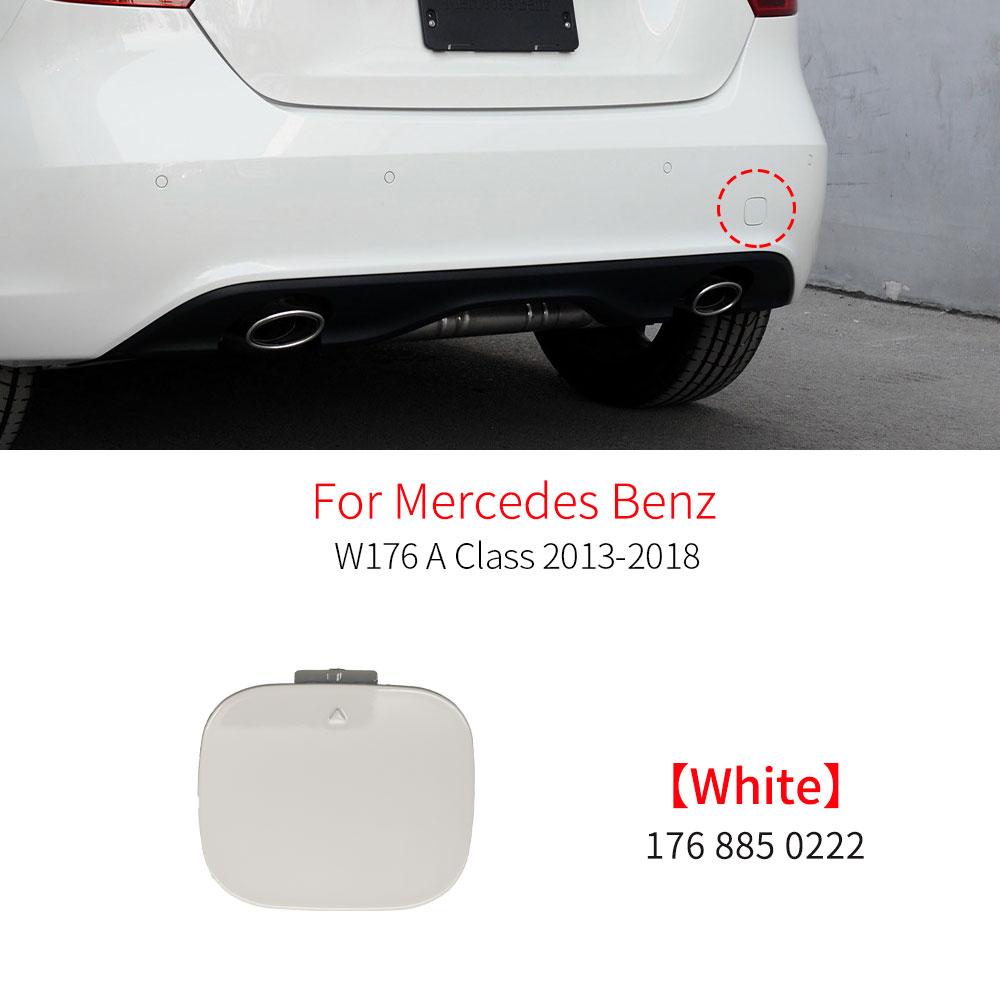 Car Rear Bumper Tow Hook Cover Cap Accessory Black WhiteFor Mercedes Benz A Class W176 2013-2018 A180 A200 A220 A260 1768850222