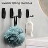 2 Pack Practical Wall Hooks Practical Kirsite Construction 55lb Weight Capacity Foldable Design Space Saving Home Organization