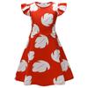 Dress Girl Red Leaf Dress Summer Dress Halloween Christmas Cosplay Skirt