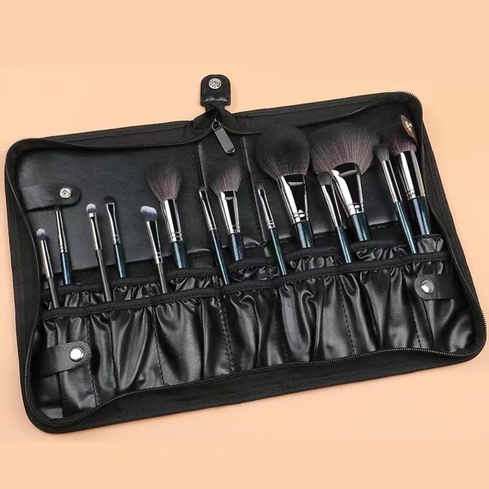 Folding Professional Cosmetic Brushes Bag 14/29 Holes Cosmetic Brush Container  Makeup Artist