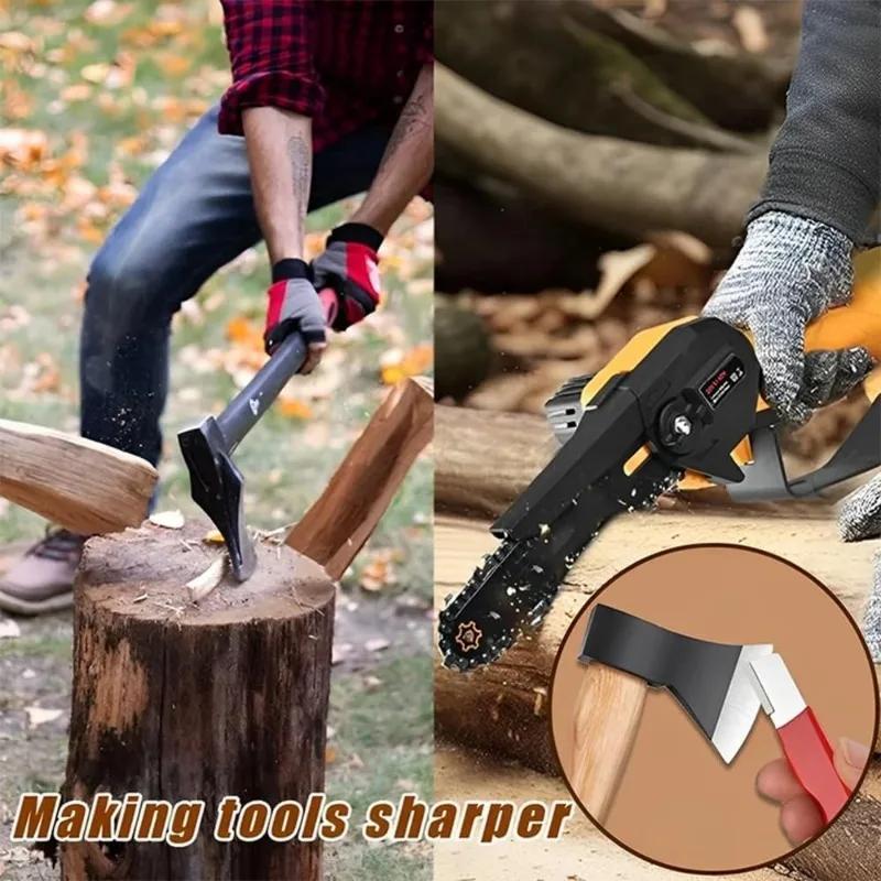 12/1PCS Portable Quick Sharpener Alloy Steel Manual Grinding Sharpener Scissor Knife Sharpening Stone Outdoor Home Garden Tool