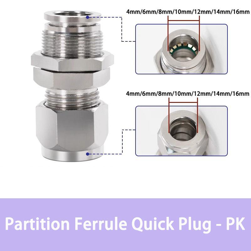PU PE PV PY PZA SA PM PK PLM 304 stainless steel metal pneumatic quick coupling 4 6 8 10 12 14 16mm push in air Hose connector