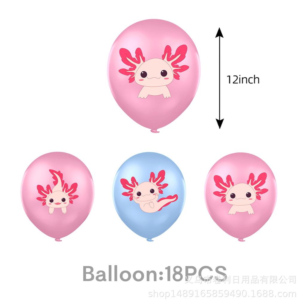 Salamander Themed Party Supplies Salamander Party Decoration Banner Party Tableware Tablecloth Balloon Arrangement Props