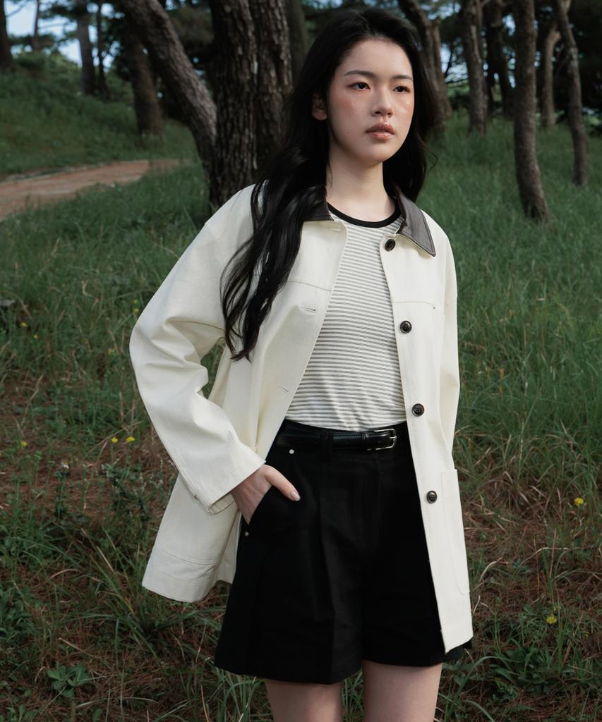 Deheve Collar Point Work Jacket [Ivory]