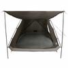 Cabin Tent with Roof Brown and Gray 8 Person Polyester and Steel