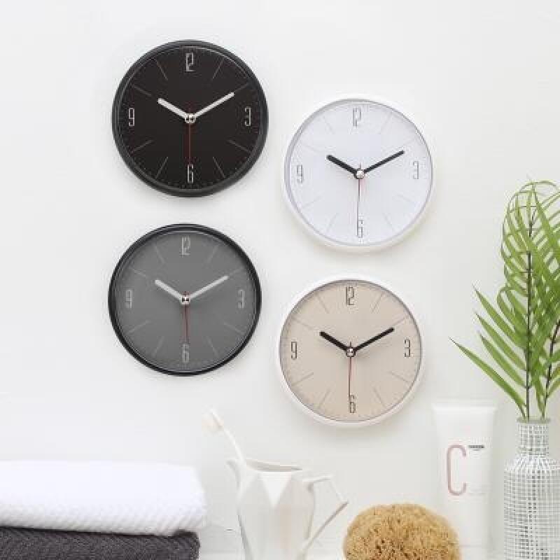 

Waterproof suction bathroom clock ivory