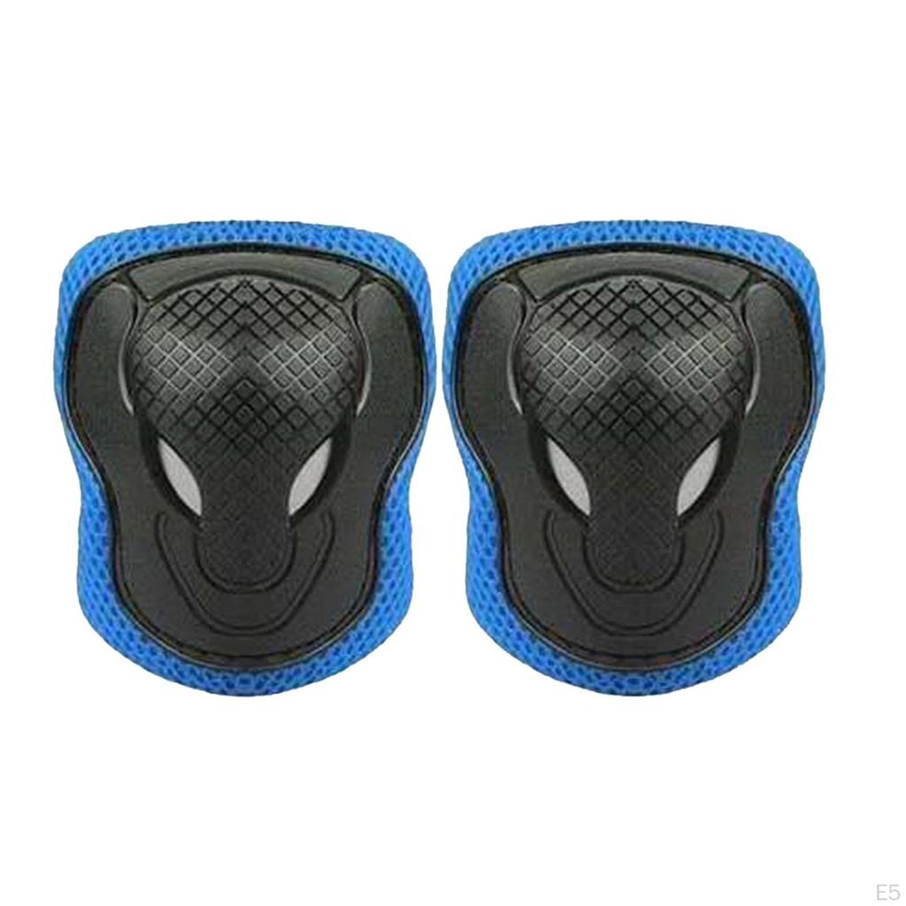 6Pcs Kids Elbow Wrist Knee Pads Protective Gear Skate Cycling