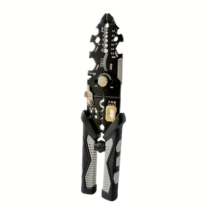 

Инструмент для зачистки проводов на строительных площадках, благоустройство дома, обслуживание электропроводки, обслуживание заводского электрооборудования серый