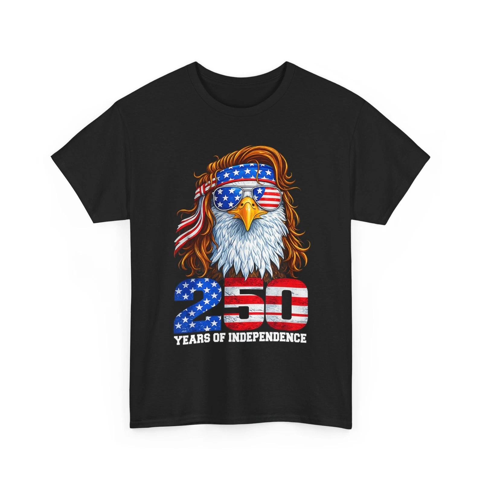 250 Years 1776 2026 Shirt, 4th July American Flag Eagle Freedom Shirt M