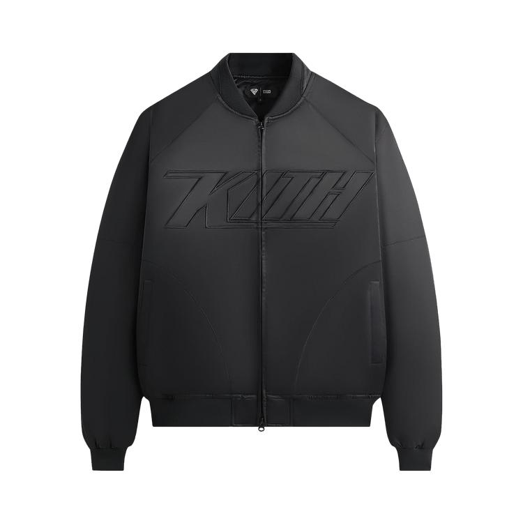 Kith x Superman Satin Bomber Jacket Black Unisex Outerwear KHM010933-001