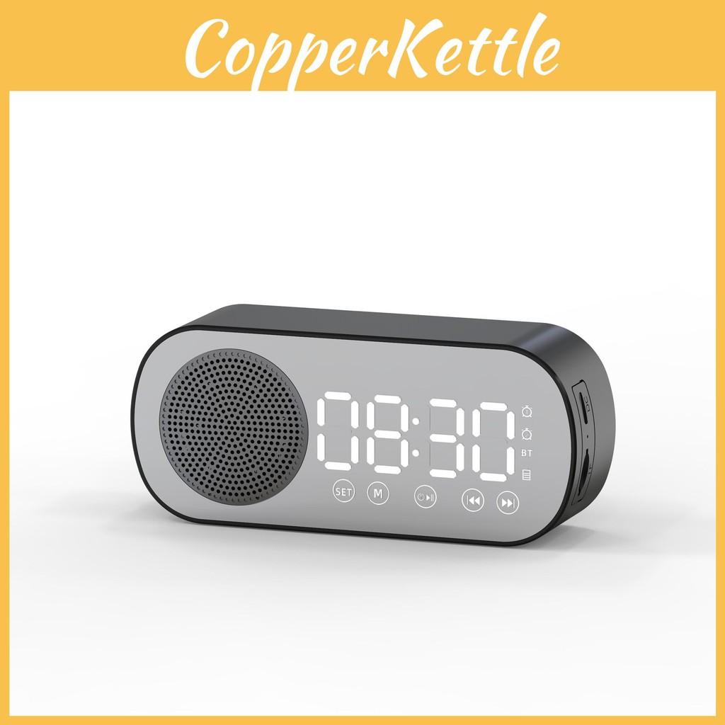 Digital Led Mirror Alarm Clock With Radio And Bluetooth Speaker For Use Daily