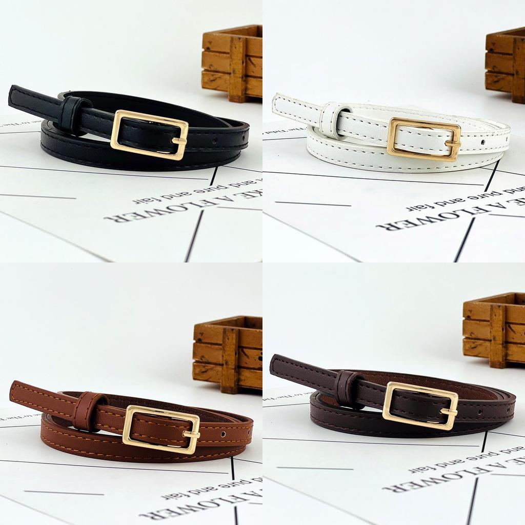 Womens Black Pu Leather Waist Belt With Pin Buckle For Work And Weekend Looks