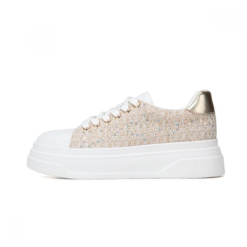 Barbara 6cm Women S SneakerS Leather Sequin Tweed Bbh165be