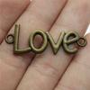 Letter Plate Connectors Alphabet A-Z Antique Bronze Zinc Alloy Jewelry Making Craft Parts DIY Connect Parts