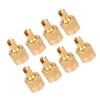 Pack Of 8 Premium Brass Tire Valves Caps Leakproof Design Universal for Car Motorcycle Tire Accessories Easy Installation