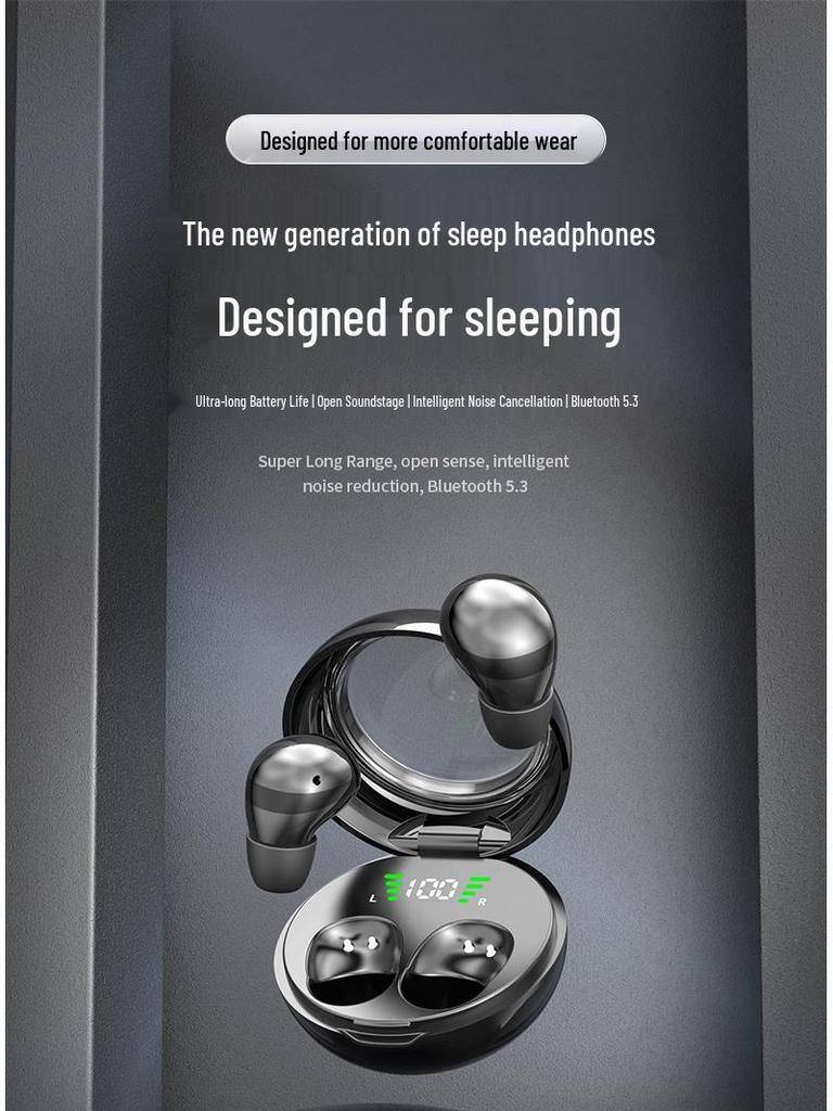 “Ultra-Mini Noise-Cancelling In-Ear Bluetooth Sleep Earbuds with Long Battery Life”