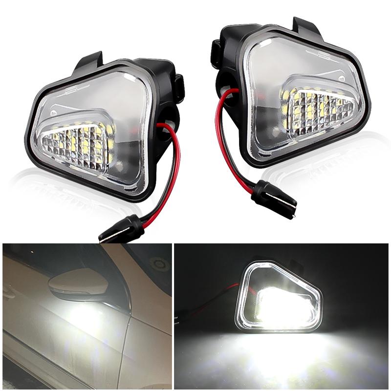 

2PCS LED Puddle Light Under Side Mirror Light No Error Lamp for VW CC EOS Scirocco Jetta MK6 PASSAT B7 Alltrack Variant 3C B7