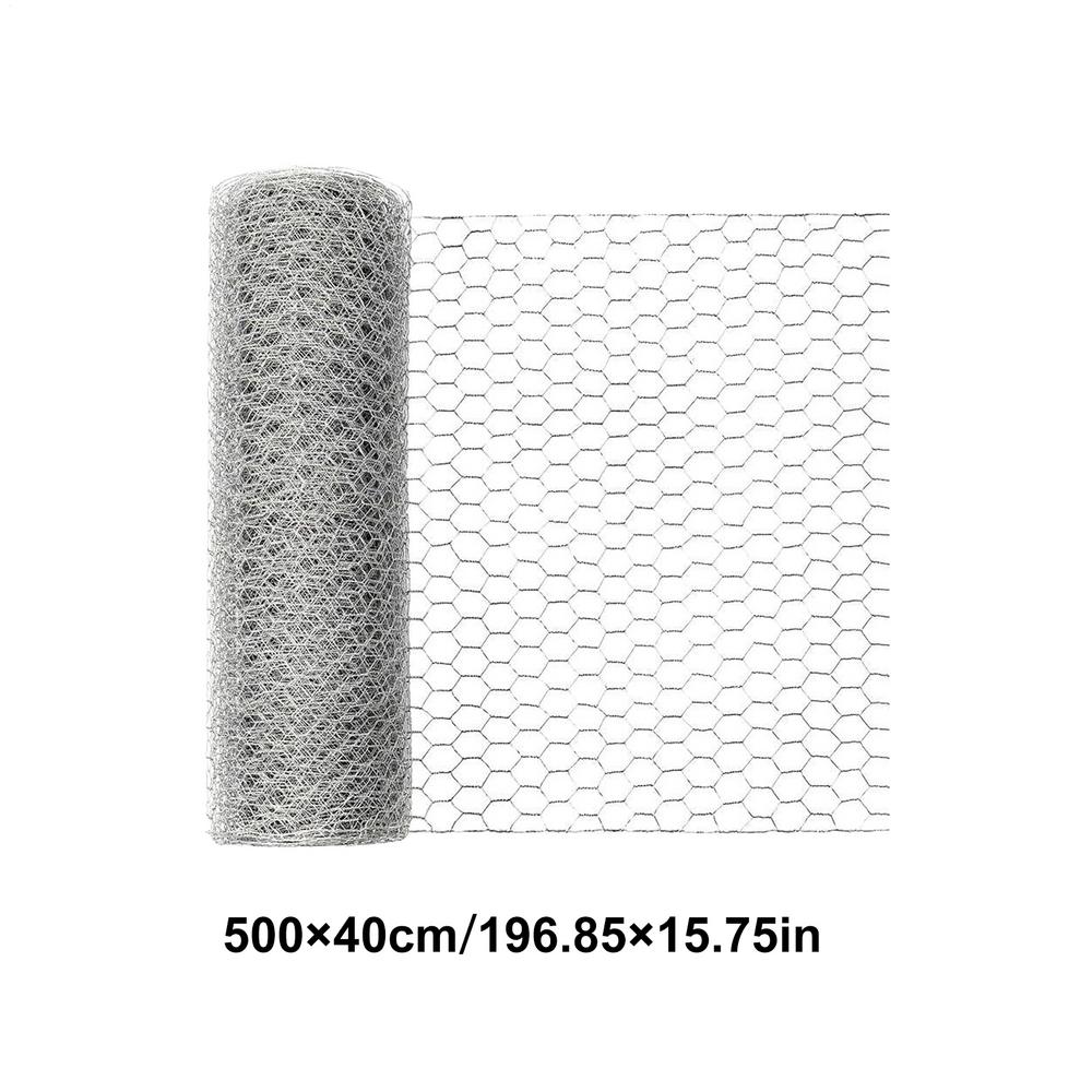 Rabbit Fence Metal Hexagonal Netting Poultry Fencing Chicken Wire Roll For Pet Animal Tree Duck Coop Garden Compost Bin Balcony