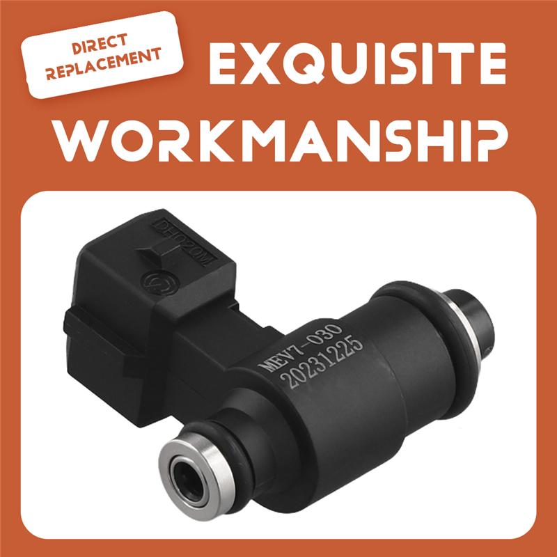 MEV7-030 MEV7-030-A One Holes Motorcycle Fuel Injector Nozzle For 50CC Motorbike Accessories-A99D nero