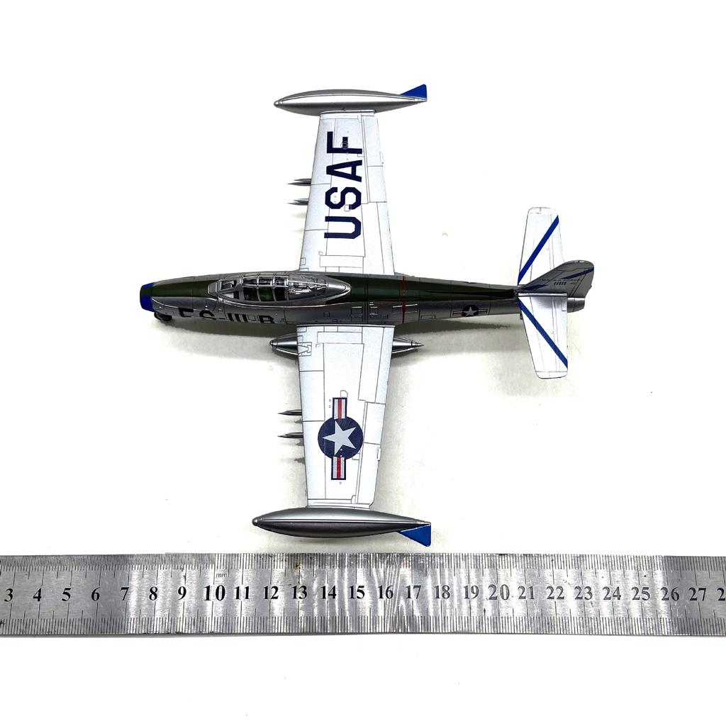 1/72 Scale Aircraft F-84 Thunderjet Fighter Military Model Airplane Replica Alloy Material Collected Aviation Gift Souvenir Plan