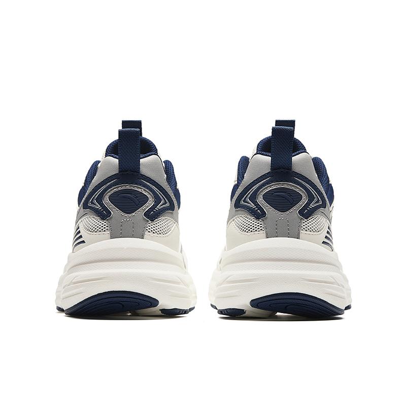 Anta Schokdempend, Antislip, Ademend, Hoogteverhogend Lage Top Casual Hardloopschoenen Heren Wit Zilver Blauw Sneakers 912425505-1