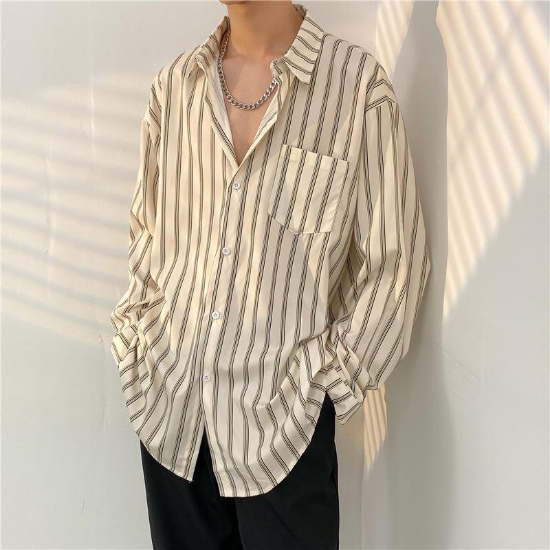 Unisex Thai Vintage Floral Long-Sleeve Shirt, Loose Fit for Street Dance, Spring/Autumn