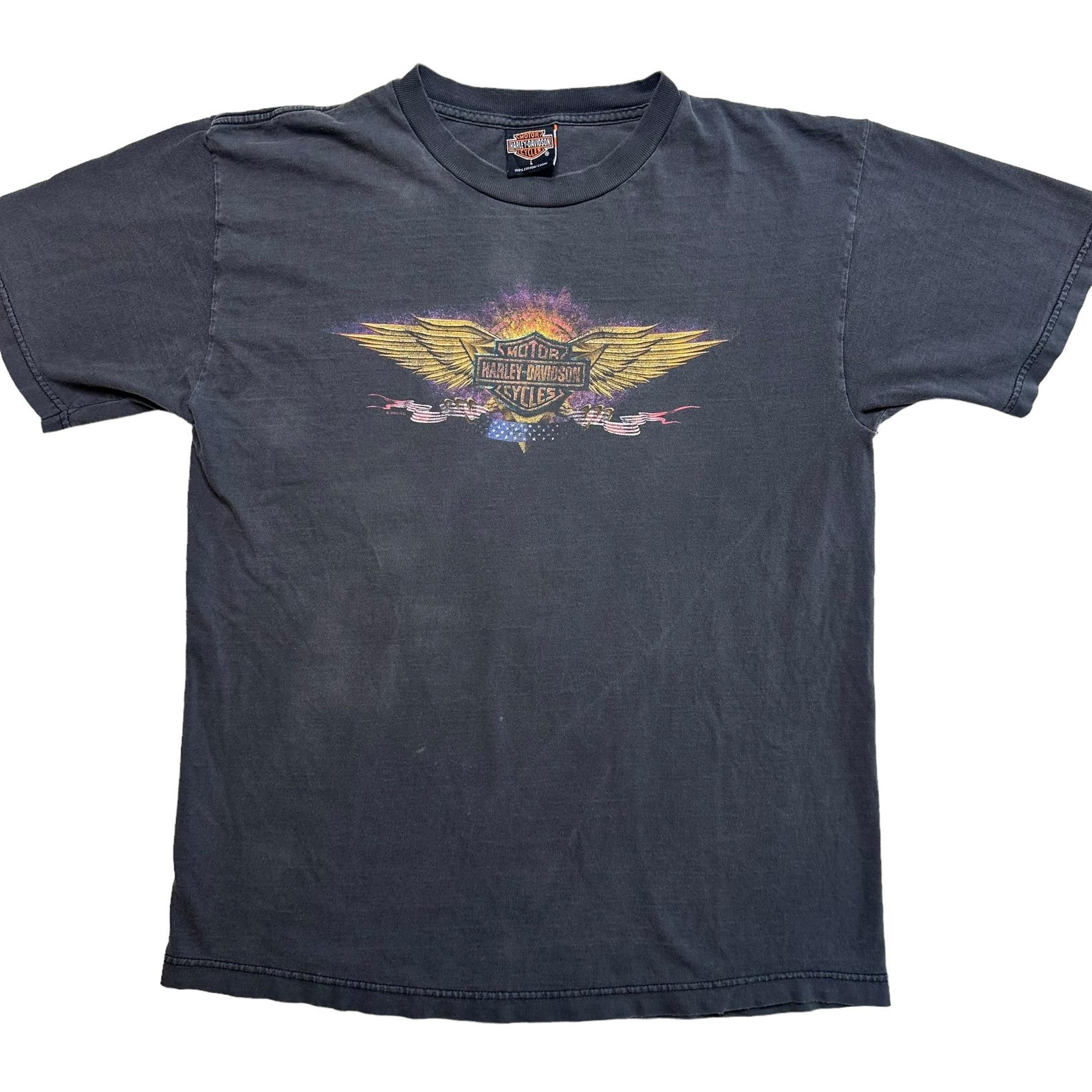 2000 Harley Davidson Motorcycle T shirt Sz L (A5693) 4XL