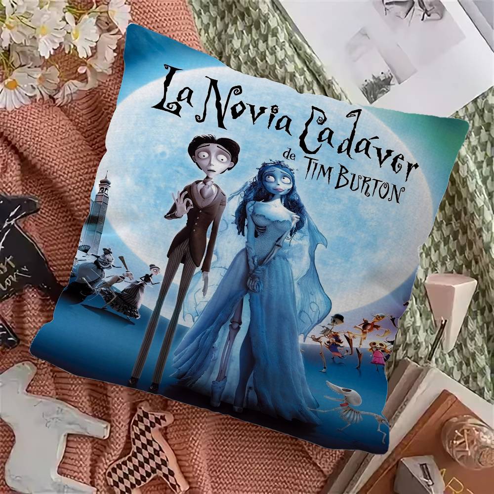 C-Corpse Bride Personalized Pillow Cover Kids Bedroom Wild Party Decor Pillowcase Kid Birthday Shower Gift