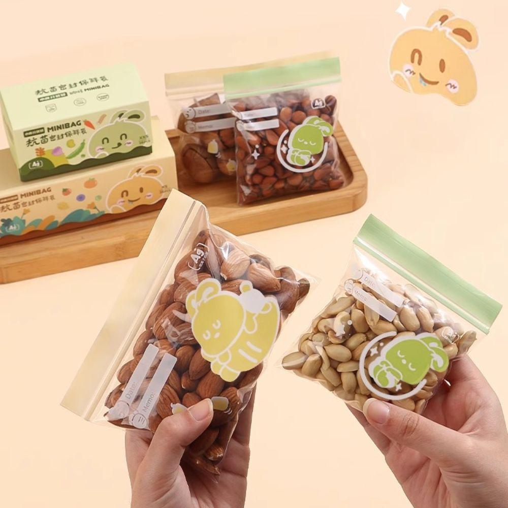 36pcs/box Transparent Sealing Bag Reusable Self-sealing Fresh-keeping Bag Food Grade Food Storage Bag Refrigerator Storage