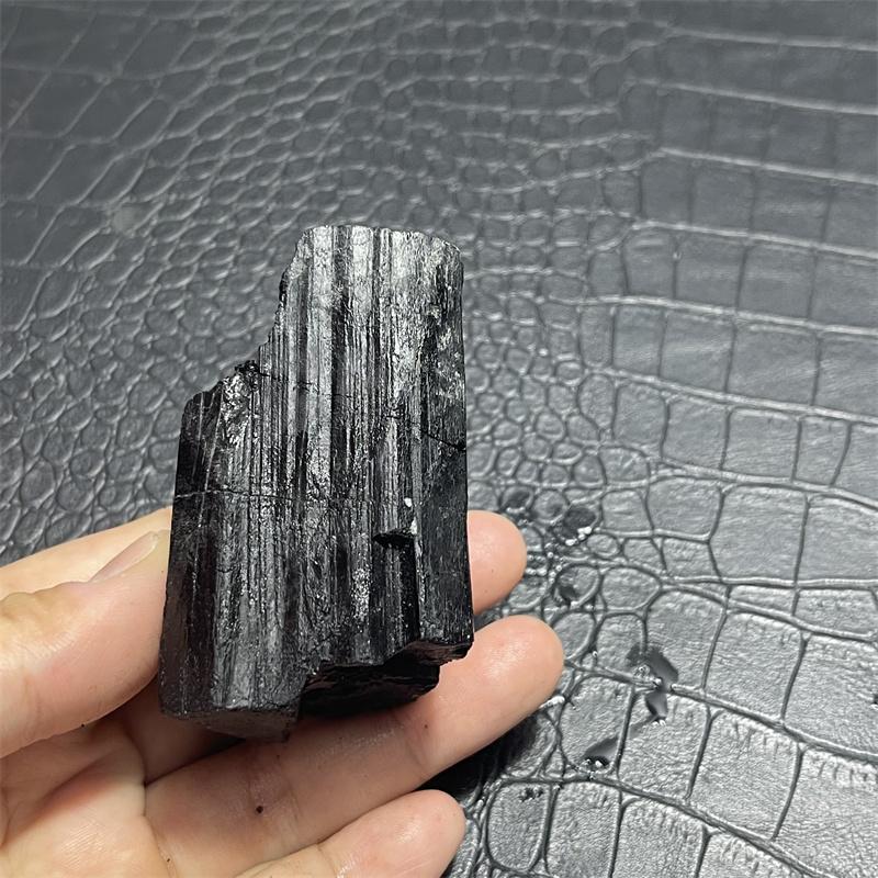 Natural Raw Stone Black Tourmaline With Clear Quartz Mineral Specimen Quartz Crystal Healing Teaching Collection Home Decor Gift