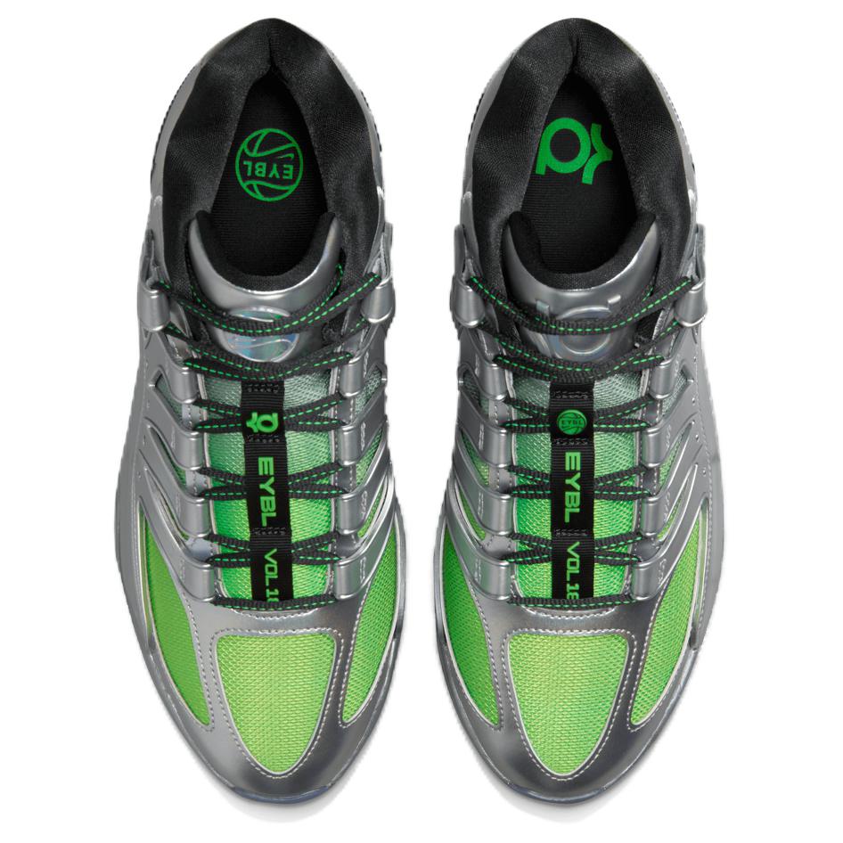 Nike KD 18 EP EYBL Men Sneakers Silver Metallic-Silver Green-Strike IF2518-001