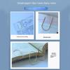 10pcs 50mm Large Size Paper Clips Stationery Kawaii Photo Paper Clip Large Wide Paper Clips  Student