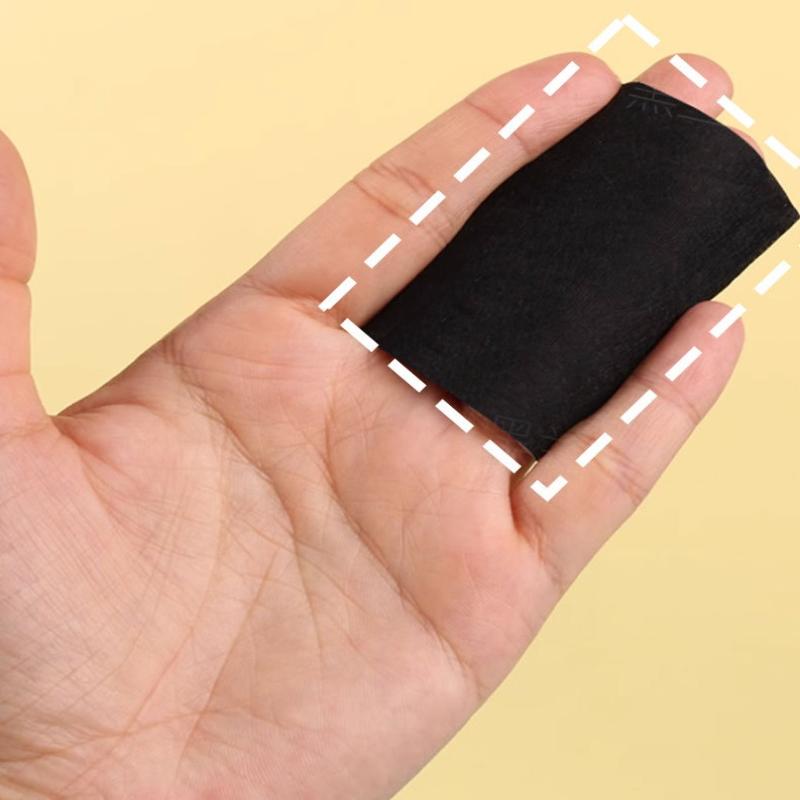 Bamboo Charcoal Wet Compress Cotton Pads 200Pcs Disposable Black Makeup Remover Pads Facial Skin Wipe Cleaning Cotton Pads