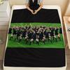 All Blacks,pattern Flannel Blanket, High quality Comfortable for All Seasons, Home Decor, Warmth and Comfort, Perfect for Gifts.