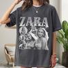 Tričko Zara Larsson inspirované vintage – Retro tričko s grafikou popové hvězdy na Comfort Colors 1717, Estetické tričko pro fanoušky, Dárek pro milovníka hudby