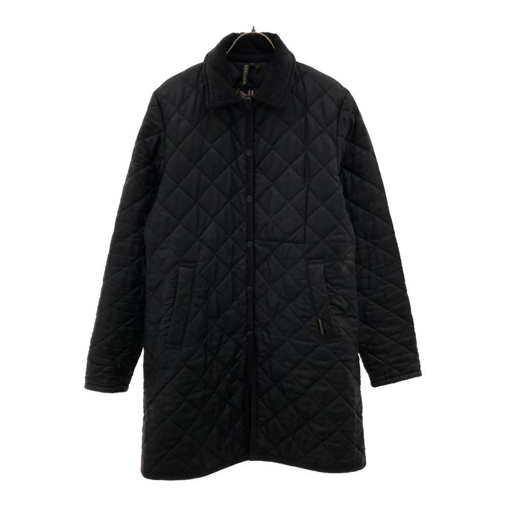 

LAVENHAM Corduroy collar Quilted jacket 10 Navy system Women Used