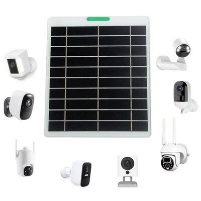 Solar Panels 5.3W Single Crystal Silicon Power Supply IP65 Waterproof Solar Panel for Ring Doorbells Cameras Security Equipment