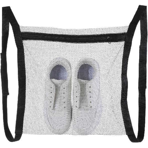 Mesh Laundry Bag with Strap and Zipper - Sneaker Dryer Bag, 16.3 x 15.9 Inch