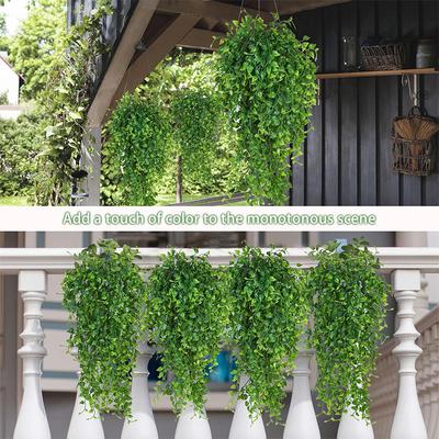 1/2Pcs Eucalyptus Artificial Plant Vine Hanging Fake Plant Leaf Ivy Wall for Home Room Decor Garden Wedding Decoration Outdoor