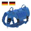 Military Tactical Big Dog Harness Vest Durable Nylon Dog Training Harnesses with Flags Adjustable for Large Dogs German Shepherd
