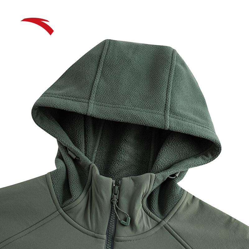 Anta Men's Outdoor Hooded Fleece Jacket