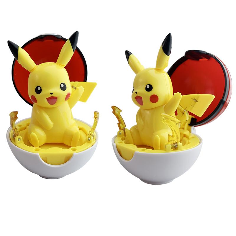 Pokemon Figure Piplup Scorbunny Cubone Mimikyu Jigglypuff Pikachu elf ball Pokeball Ball Collection Toy doll kids Birthday gift